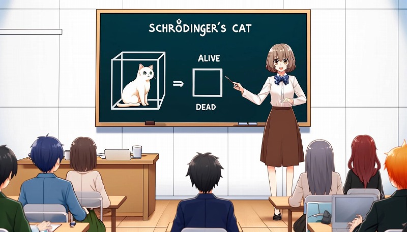 アニメで登場する『シュレディンガーの猫』ってどういう意味？